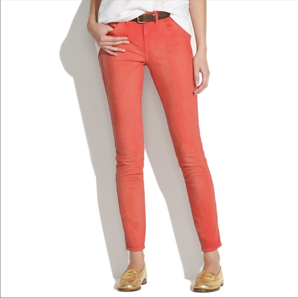 Madewell Coral Skinny Ankle Jeans Size 29